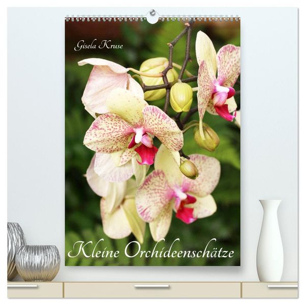 Kleine Orchideenschätze (hochwertiger Premium Wandkalender 2027 DIN A2 hoch) Kunstdruck in Hochglanz