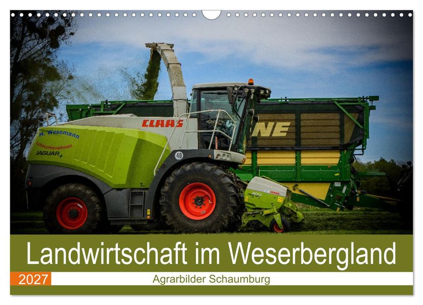 Landwirtschaft im Weserbergland (Wandkalender 2027 DIN A3 quer) CALVENDO Monatskalender