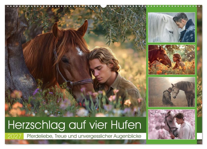 Herzschlag auf vier Hufen (Wandkalender 2027 DIN A2 quer) CALVENDO Monatskalender