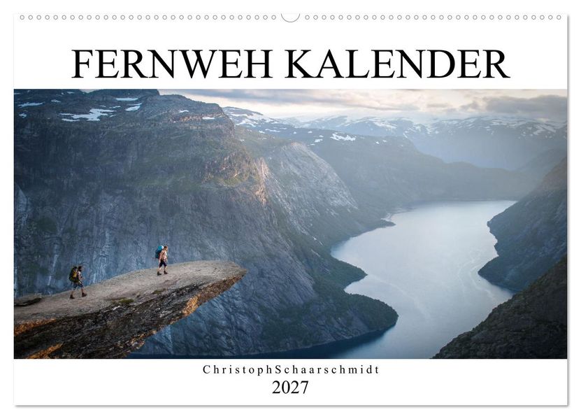 Fernweh Kalender (Wandkalender 2027 DIN A2 quer) CALVENDO Monatskalender
