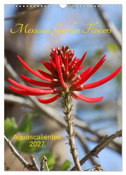 Mexican Garden Flowers - Aguascalientes (Wall Calendar 2027 DIN A3 portrait) CALVENDO 12 Month Wall Calendar