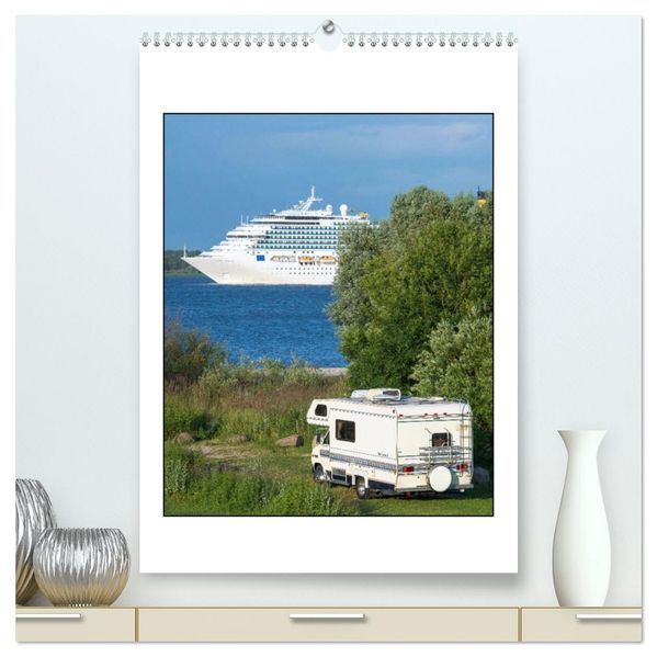 CAMPING-GLÜCK - Dein Urlaubsplaner (hochwertiger Premium Wandkalender 2027 DIN A2 hoch) Kunstdruck in Hochglanz