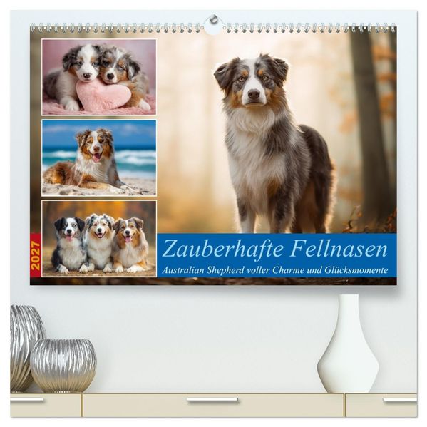 Zauberhafte Fellnasen (hochwertiger Premium Wandkalender 2027 DIN A2 quer) Kunstdruck in Hochglanz