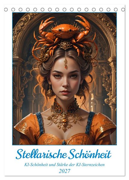 Stellarische Schönheit (Tischkalender 2027 DIN A5 hoch) CALVENDO Monatskalender