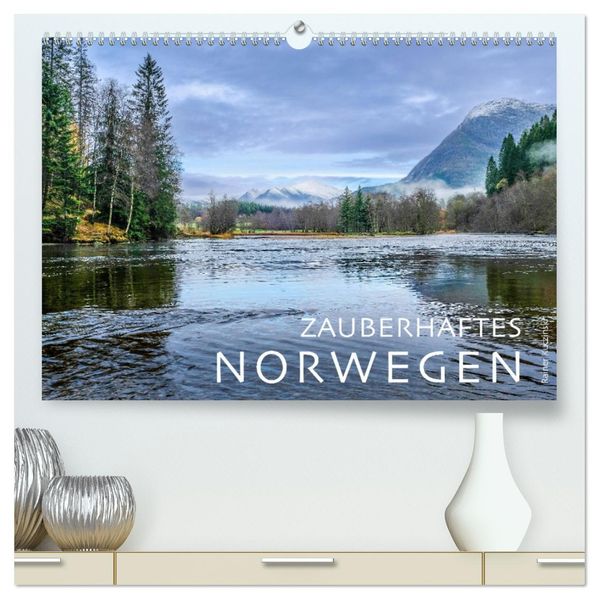 ZAUBERHAFTES NORWEGEN (hochwertiger Premium Wandkalender 2027 DIN A2 quer) Kunstdruck in Hochglanz