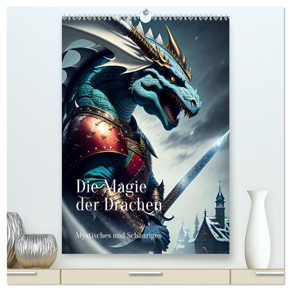 Die Magie der Drachen - Mystisches und Schauriges (hochwertiger Premium Wandkalender 2027 DIN A2 hoch) Kunstdruck in Hochglanz