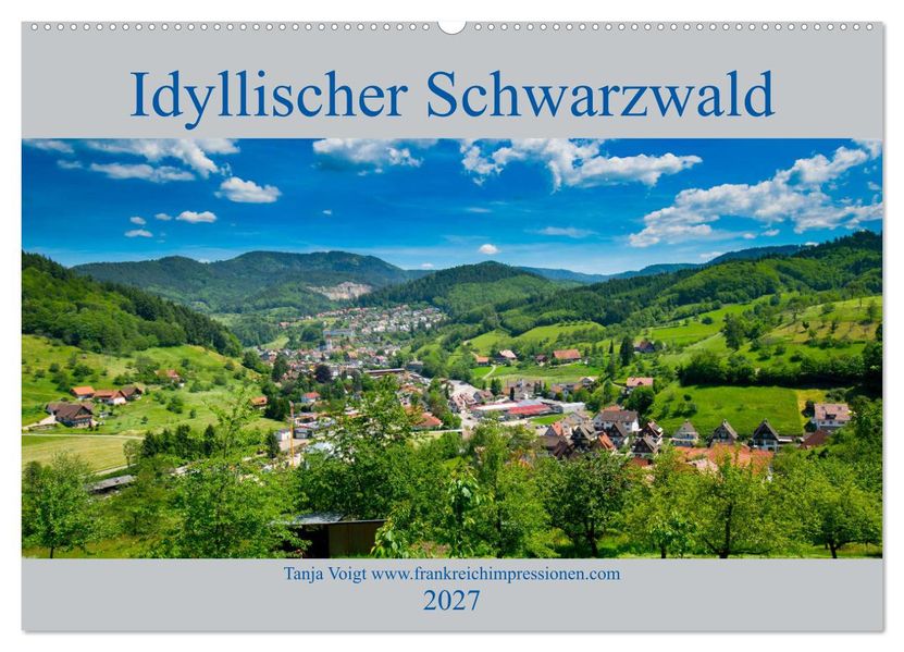 Idyllischer Schwarzwald (Wandkalender 2027 DIN A2 quer) CALVENDO Monatskalender