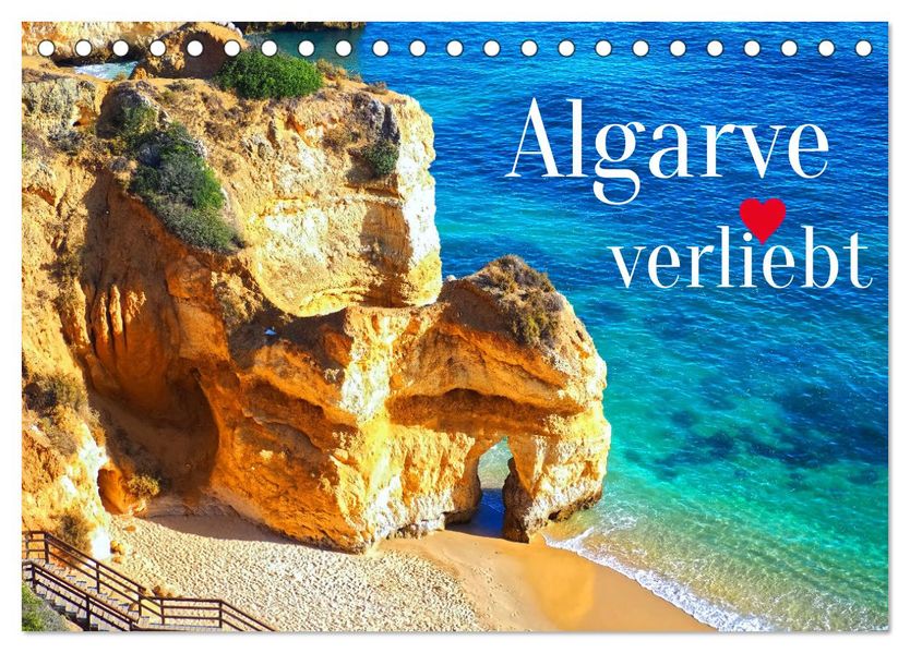 Algarve verliebt (Tischkalender 2027 DIN A5 quer) CALVENDO Monatskalender