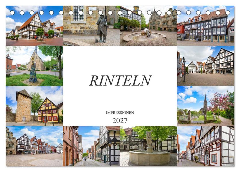 Rinteln Impressionen (Tischkalender 2027 DIN A5 quer) CALVENDO Monatskalender