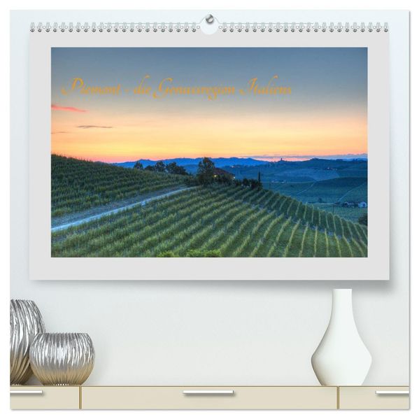 Piemont - die Genussregion Italiens (hochwertiger Premium Wandkalender 2027 DIN A2 quer) Kunstdruck in Hochglanz