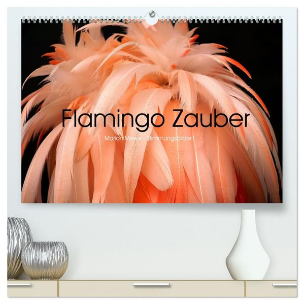 Flamingo Zauber (hochwertiger Premium Wandkalender 2027 DIN A2 quer) Kunstdruck in Hochglanz