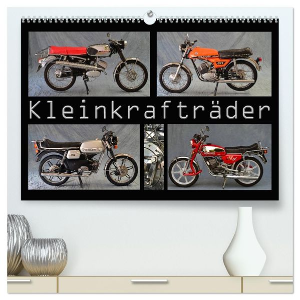 Kleinkrafträder (hochwertiger Premium Wandkalender 2027 DIN A2 quer) Kunstdruck in Hochglanz