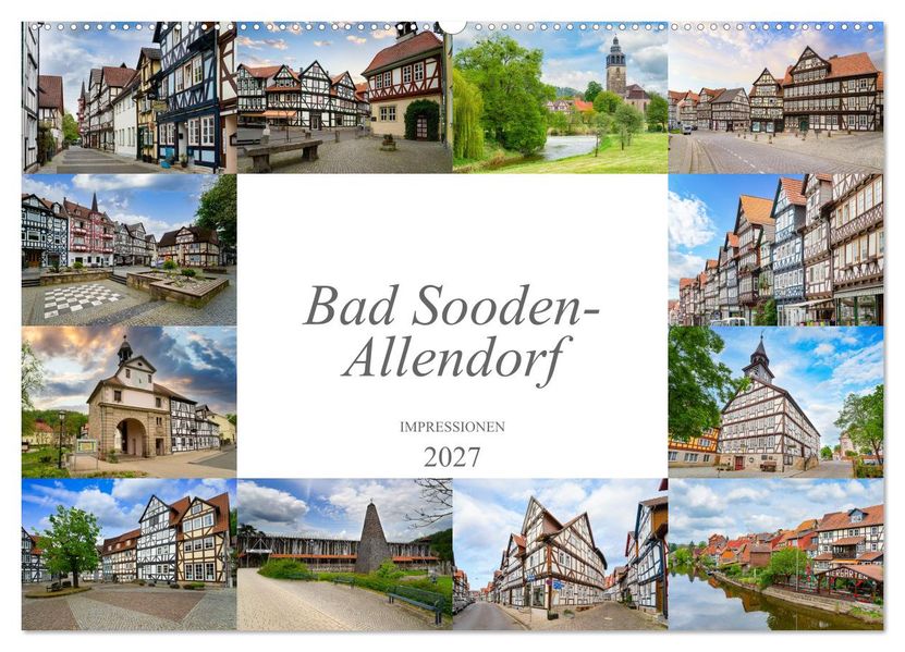 Bad Sooden-Allendorf Impressionen (Wandkalender 2027 DIN A2 quer) CALVENDO Monatskalender