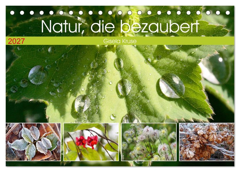 Natur die bezaubert (Tischkalender 2027 DIN A5 quer) CALVENDO Monatskalender