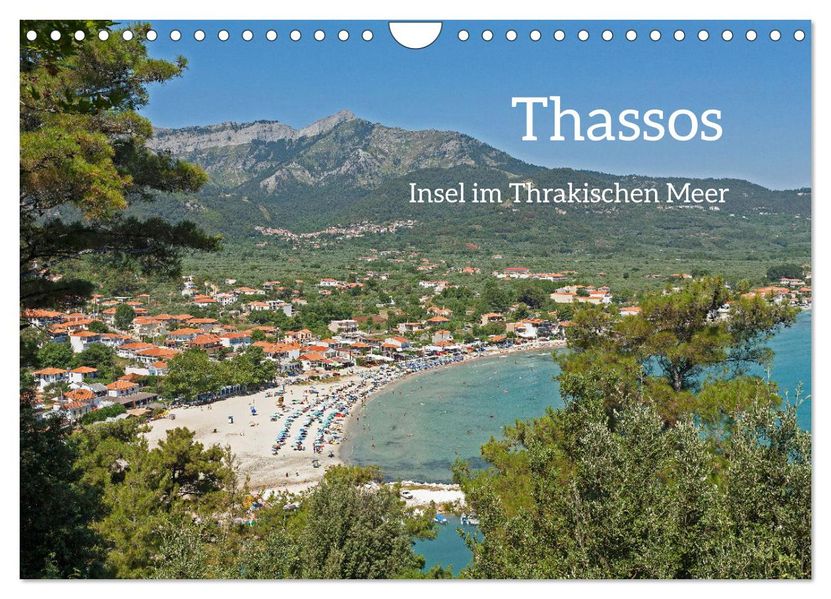 Thassos - Insel im Thrakischen Meer (Wandkalender 2027 DIN A4 quer) CALVENDO Monatskalender