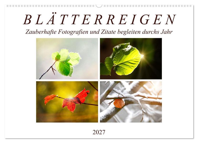 Blätterreigen (Wandkalender 2027 DIN A2 quer) CALVENDO Monatskalender