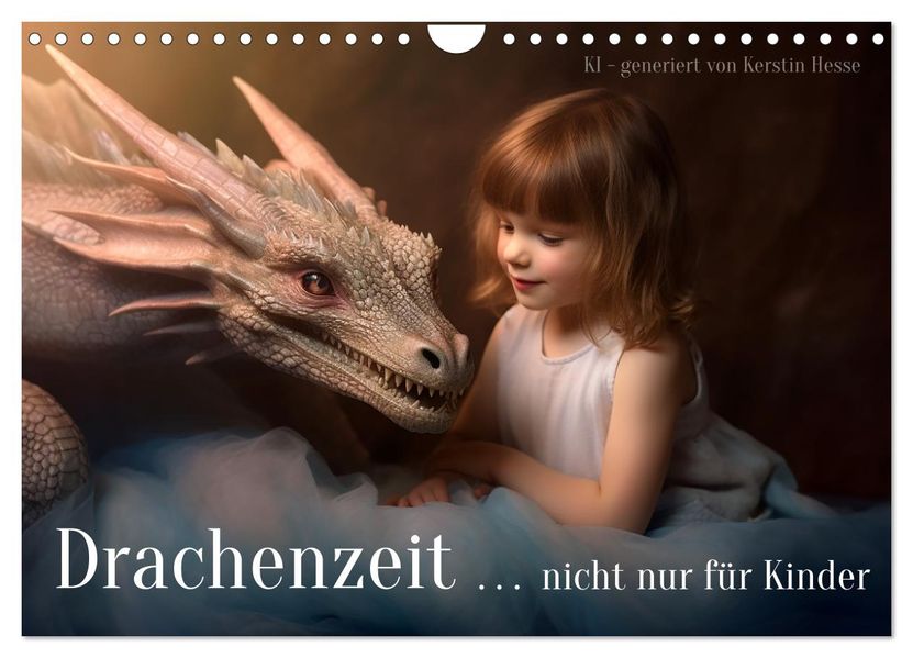 Drachenzeit.. nicht nur für Kinder (Wandkalender 2027 DIN A4 quer) CALVENDO Monatskalender