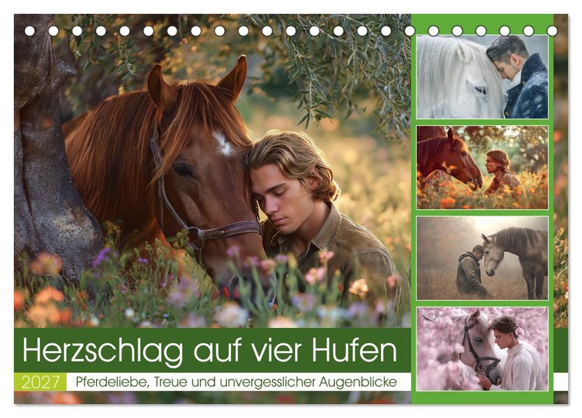 Herzschlag auf vier Hufen (Tischkalender 2027 DIN A5 quer) CALVENDO Monatskalender