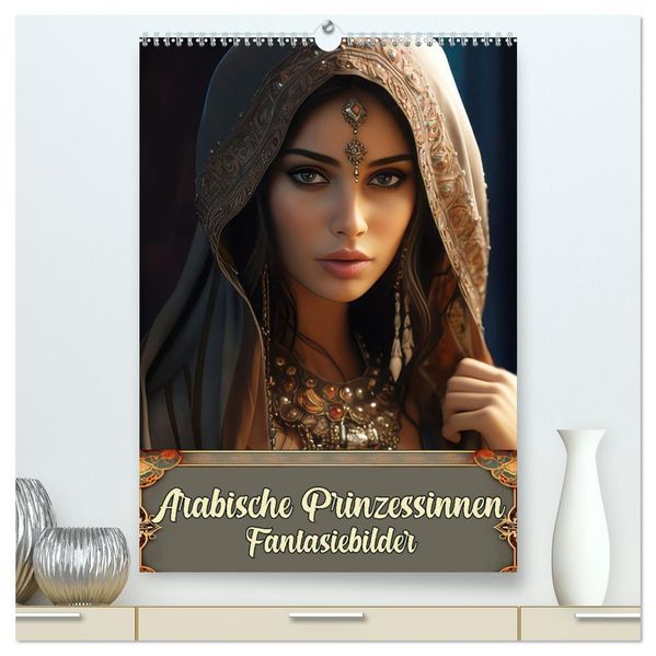 Arabische Prinzessinnen Fantasiebilder (hochwertiger Premium Wandkalender 2027 DIN A2 hoch) Kunstdruck in Hochglanz