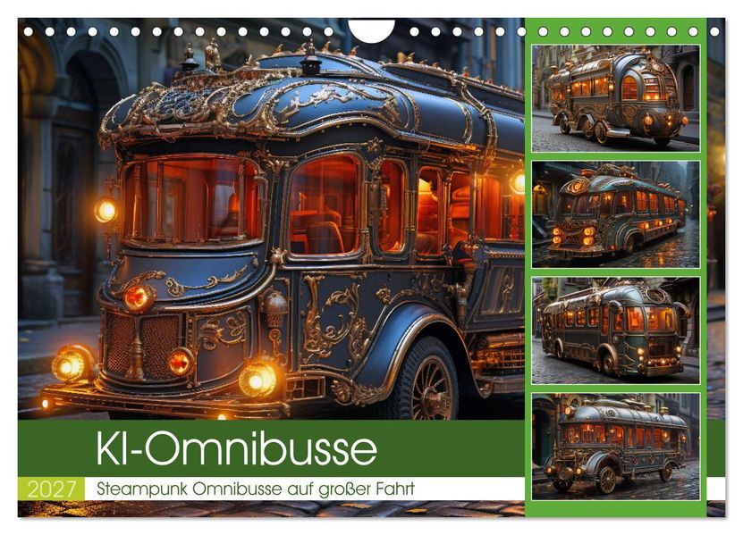 KI-Omnibusse (Wandkalender 2027 DIN A4 quer) CALVENDO Monatskalender