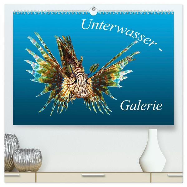 Unterwasser-Galerie (hochwertiger Premium Wandkalender 2027 DIN A2 quer) Kunstdruck in Hochglanz