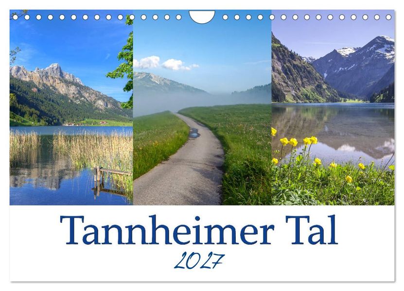 Tannheimer Tal (Wandkalender 2027 DIN A4 quer) CALVENDO Monatskalender