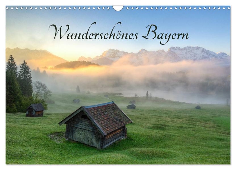 Wunderschönes Bayern (Wandkalender 2027 DIN A3 quer) CALVENDO Monatskalender