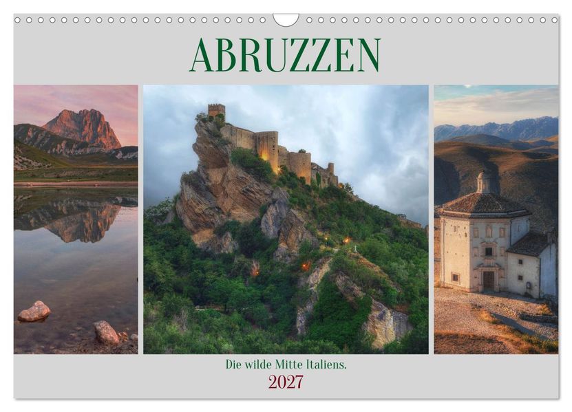 Abruzzen - Die wilde Mitte Italiens (Wandkalender 2027 DIN A3 quer) CALVENDO Monatskalender