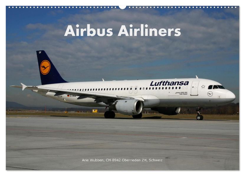 Airbus Airliners (Wandkalender 2027 DIN A2 quer) CALVENDO Monatskalender