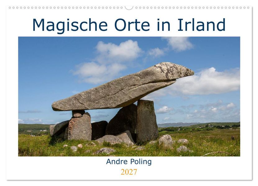 Magische Orte in Irland (Wandkalender 2027 DIN A2 quer) CALVENDO Monatskalender