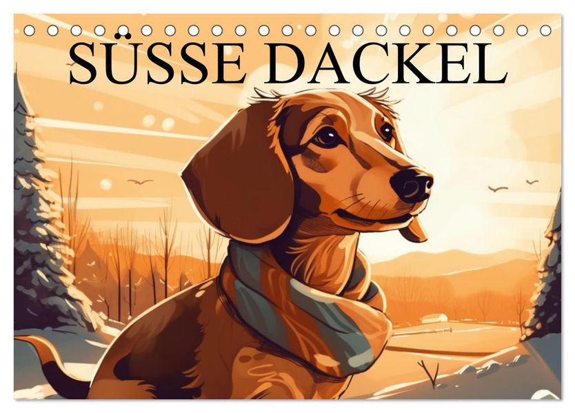 Dackel (Tischkalender 2027 DIN A5 quer) CALVENDO Monatskalender
