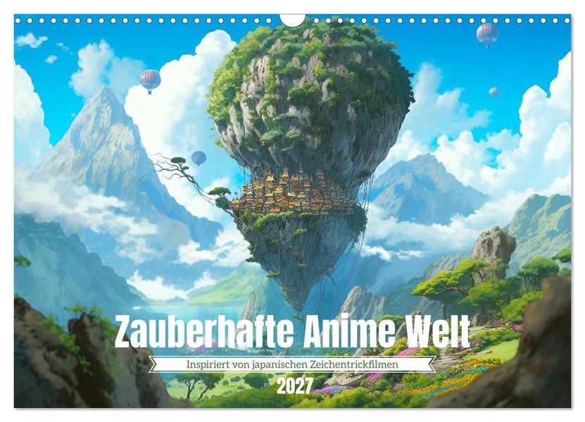 Zauberhafte Anime Welt (Wandkalender 2027 DIN A3 quer) CALVENDO Monatskalender