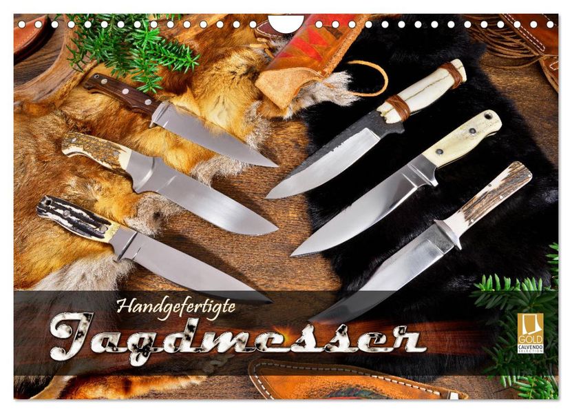 Handgefertigte Jagdmesser (Wandkalender 2027 DIN A4 quer) CALVENDO Monatskalender