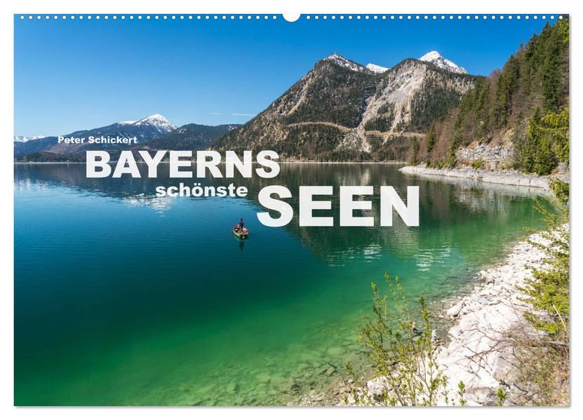 Bayerns schönste Seen (Wandkalender 2027 DIN A2 quer) CALVENDO Monatskalender