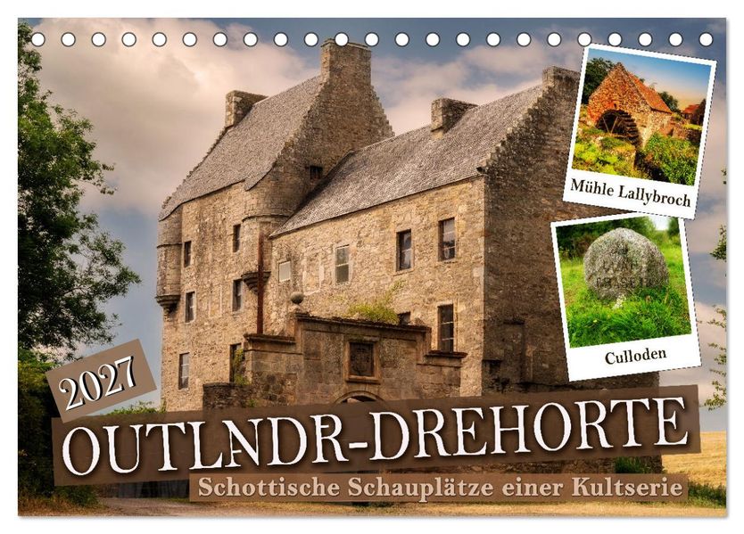 Outlndr-Drehorte (Tischkalender 2027 DIN A5 quer) CALVENDO Monatskalender