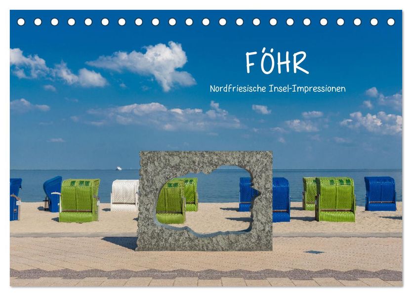 Föhr - Nordfriesische Insel Impressionen (Tischkalender 2027 DIN A5 quer) CALVENDO Monatskalender