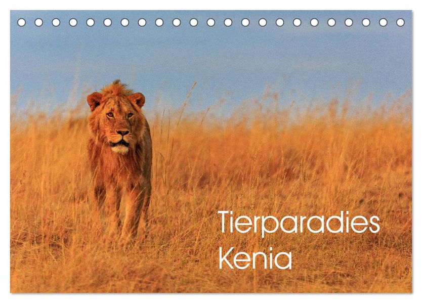 Tierparadies Kenia (Tischkalender 2027 DIN A5 quer) CALVENDO Monatskalender