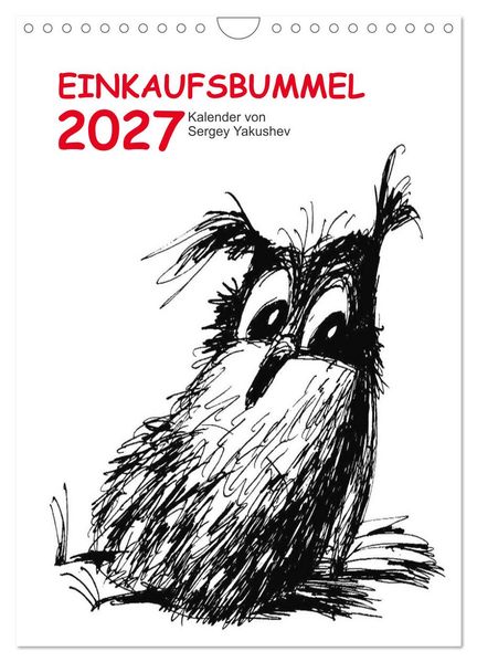 Einkaufsbummel 2027 (Wandkalender 2027 DIN A4 hoch) CALVENDO Monatskalender