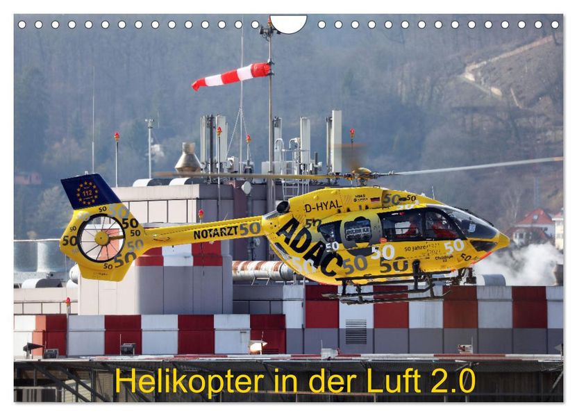 Helikopter in der Luft 2.0 (Wandkalender 2027 DIN A4 quer) CALVENDO Monatskalender