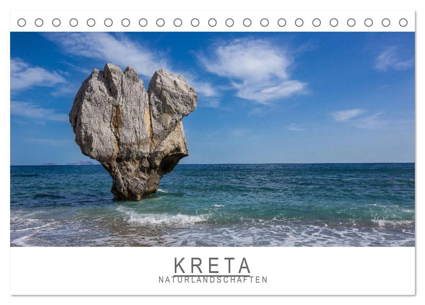 Kreta - Naturlandschaften (Tischkalender 2027 DIN A5 quer) CALVENDO Monatskalender