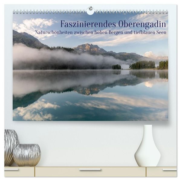 Faszinierendes Oberengadin (hochwertiger Premium Wandkalender 2027 DIN A2 quer) Kunstdruck in Hochglanz