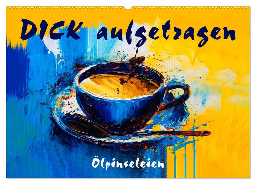 DICK aufgetragen - Ölpinseleien (Wandkalender 2027 DIN A2 quer) CALVENDO Monatskalender