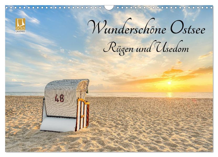 Wunderschöne Ostsee Rügen und Usedom (Wandkalender 2027 DIN A3 quer) CALVENDO Monatskalender