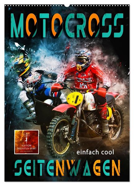 Motocross Seitenwagen - einfach cool (Wandkalender 2027 DIN A2 hoch) CALVENDO Monatskalender