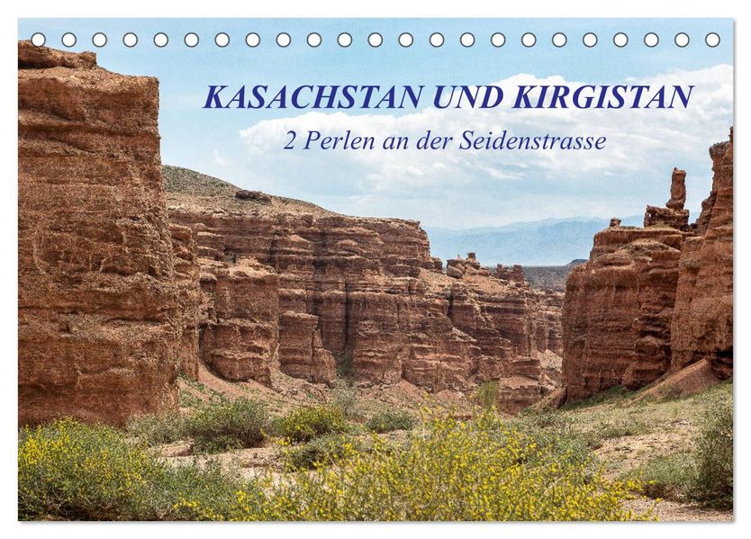 Kasachstan und Kirgistan (Tischkalender 2027 DIN A5 quer) CALVENDO Monatskalender