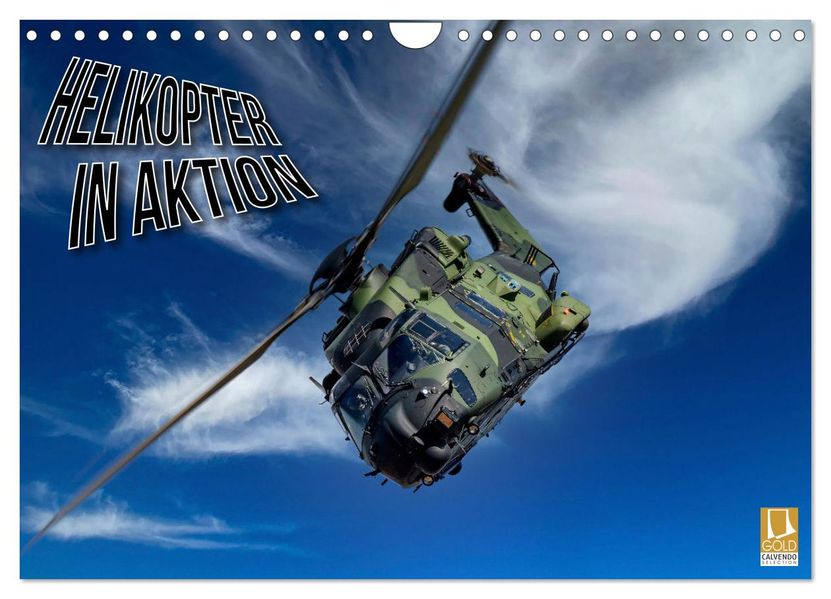 Helikopter in Aktion (Wandkalender 2027 DIN A4 quer) CALVENDO Monatskalender