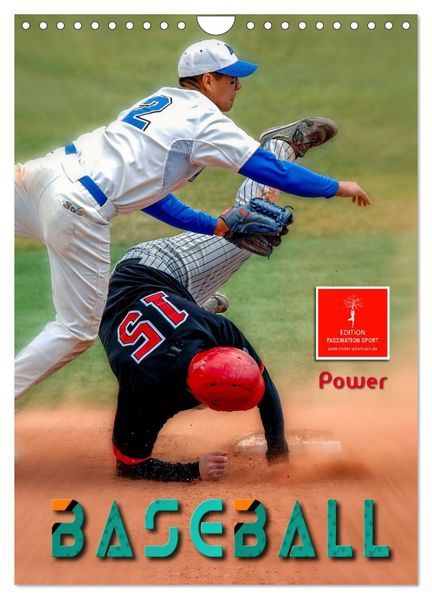 Baseball Power (Wandkalender 2027 DIN A4 hoch) CALVENDO Monatskalender