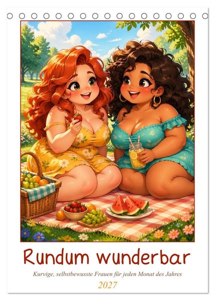 Rundum wunderbar (Tischkalender 2027 DIN A5 hoch) CALVENDO Monatskalender
