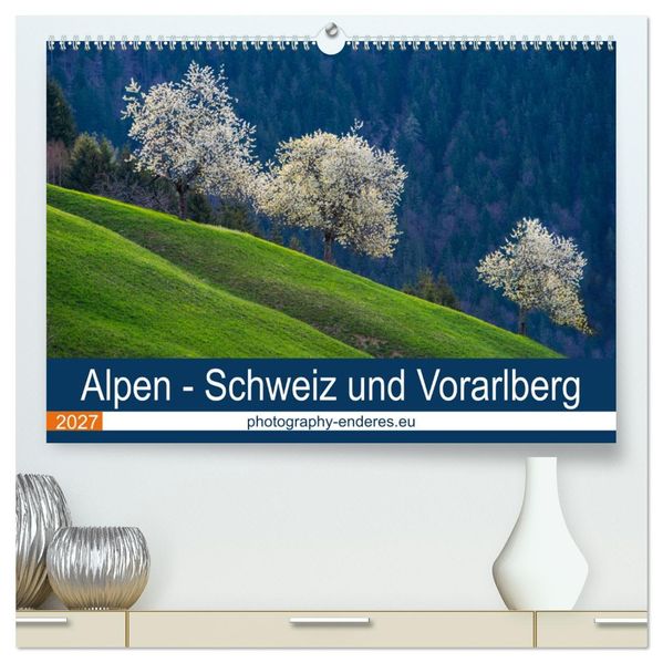 Alpen - Schweiz und Vorarlberg (hochwertiger Premium Wandkalender 2027 DIN A2 quer) Kunstdruck in Hochglanz