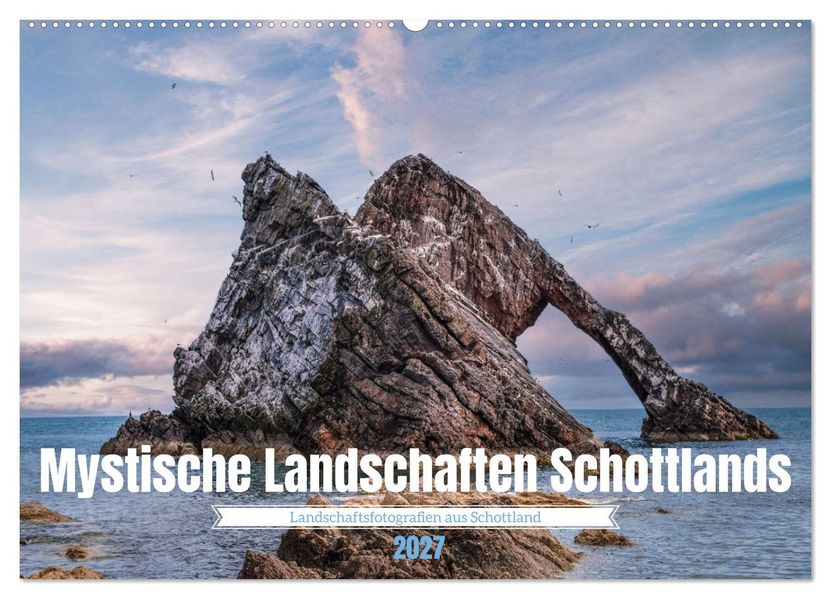 Mystische Landschaften Schottlands (Wandkalender 2027 DIN A2 quer) CALVENDO Monatskalender